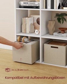 Estante com 4 prateleiras abertas 30 × 98 × 130,2 cm Coleção CUSTOS branca