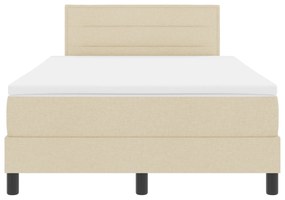 Cama Box com Colchão Creme 120x190 cm Tecido