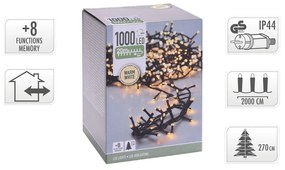 Grinalda 1000 Leds Luz Quente 20M