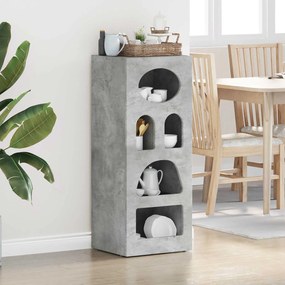 vidaXL Buffet Cinzento 40 x 35 x 100,5 cm Madeira processada