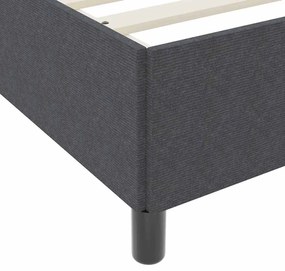 Estrutura da Cama Outros Cinzento escuro 140 x 190 cm