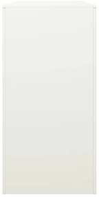 Suporte para lenha 100x40x80 cm aço branco