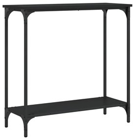 Mesa consola 75x30,5x75 cm derivados de madeira preto