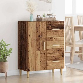 vidaXL Buffet Madeira antiga 34 x 69.5 x 90 cm Madeira processada