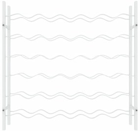 Garrafeira para 36 garrafas metal branco