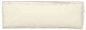 Almofada de Palete para Banco Creme 120 x 40 x 8 cm - Tecido Oxford