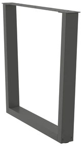 Pés para mesa de jantar em forma de V, 2 peças, antracite, 90x (72-73,