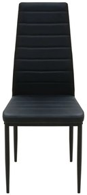 Conjunto mesa de jantar e cadeiras 3 pcs preto