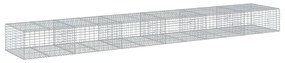 Cesto gabião com cobertura 600x100x50 cm ferro galvanizado