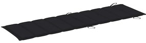 Espreguiçadeiras com mesa e almofadões 2 pcs acácia maciça