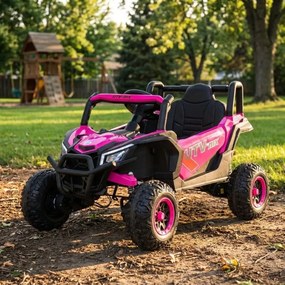 Buggy elétrico para Crianças 12V 4x4 Madman UTV-MX Rodas de espuma EVA Rosa