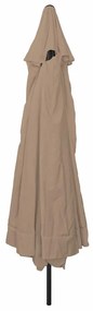 Parasol de Jardim 395 x 245 cm Taupe