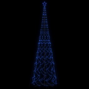 Árvore de Natal em cone 3000 luzes LED 230x800 cm azul