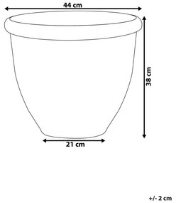 Vaso decorativo castanho ⌀ 44 cm TESALIA Beliani