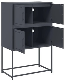 Aparador 68,5x38,5x107 cm aço antracite