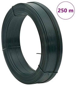 Arame para prender cerca 250 m 2,3/3,8 mm aço preto esverdeado