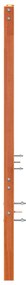 Cabeceira de Cama com cabeceira Castanho-mel 80.5 x 4 x 104 cm