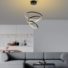 Chandelier Simit – Preto – 50x80x50 cm
