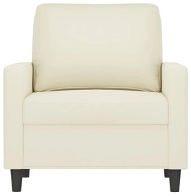 Poltrona 60 cm veludo cor creme