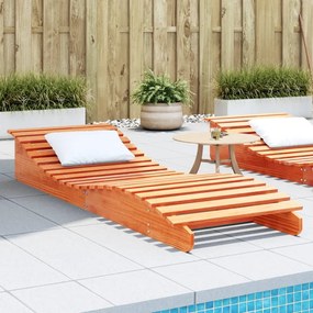vidaXL Espreguiçadeira 205x70x31,5 cm pinho maciço castanho-mel