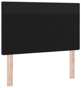 Cabeceira vidaXL Design Liso Preto 90 cm Couro Sintético