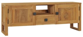 vidaXL Móvel de TV 120x32x45 cm madeira de teca maciça