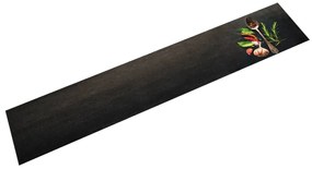 Tapete de cozinha lavável 60x300 cm veludo padrão especiarias