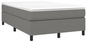 Estrutura de cama sem colchão 120x200 cm tecido cinzento-escuro