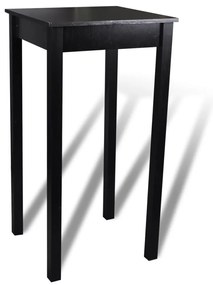 Mesa de bar com 2 cadeiras de bar, preto