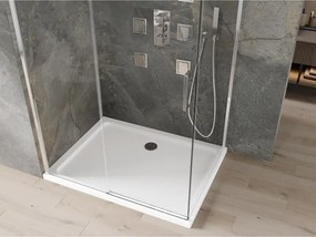 Mexen Omega cabine de duche de correr 120 x 70 cm, transparente, cromada + base de duche plana - 825-120-070-01-00-4010