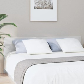 Cabeceira cama 200x1,5x80 cm derivados madeira branco brilhante