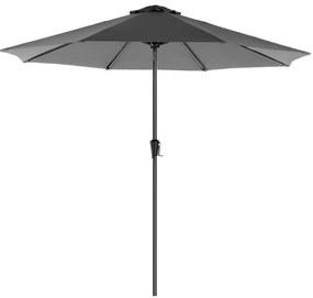 Guarda-sol Ø 270 cm com inclinação e proteção solar até UPF 50+ cinzento