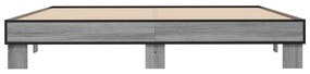 Estrutura de cama 200x200 cm derivados madeira/metal