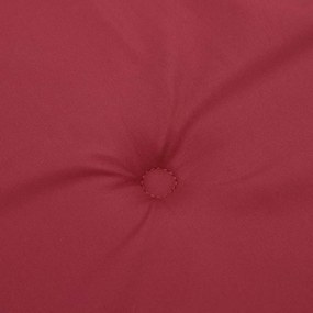 Almofadão p/ banco de jardim tecido oxford vermelho tinto