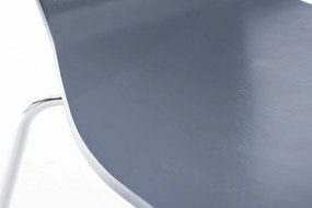 Conjunto de 4 cadeiras cozinha e jantar Aaron 43 x 84 x 50 cm Cinzento