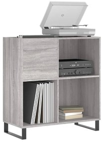 Armário p/ discos 84,5x38x89 cm derivados madeira cinza sonoma