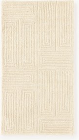 Tapete em lã artesanal com relevo Alexia