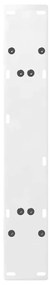 Pés para mesa de jantar em formato A, 2 peças, branco, 70x(72-73) cm,