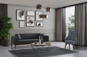 Sofá-cama 3 Lugares Cofi – Antracite – 222x90x80 cm