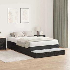 Estrado de Cama Carvalho Preto 120x200 cm