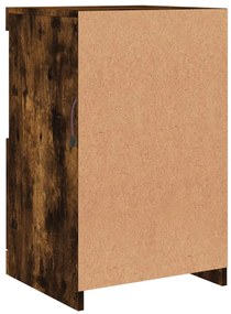 Aparador com luzes LED 41x37x67 cm carvalho fumado