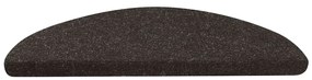 Tapetes de escada adesivos 20 pcs 56x17x3 cm preto