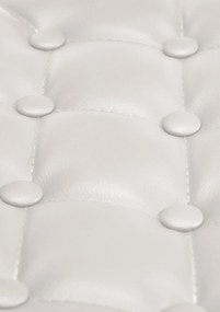 Banco de bar Dublin em couro sintético Branco