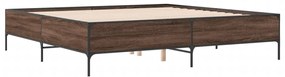 Estrutura de cama 200x200cm derivados madeira/metal