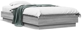 vidaXL Estrutura cama 90x190 cm derivados de madeira cinzento sonoma
