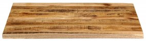 Tampo de mesa borda viva 90x80x2,5 cm mangueira áspera maciça