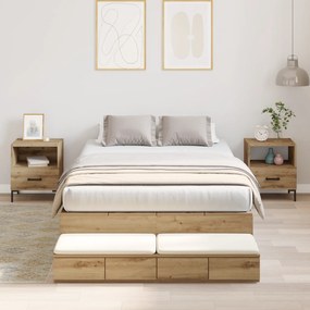 Cama de Armazenamento Artisan Carvalho 120x190 cm