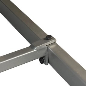 Mesa de jantar madeira de acácia maciça e aço 180 cm