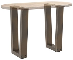 Pés para mesa de centro em formato de V, 2 peças, aço natural, 28x(42-