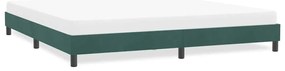 vidaXL Estrutura de cama sem colchão 180x220 cm veludo verde-escuro